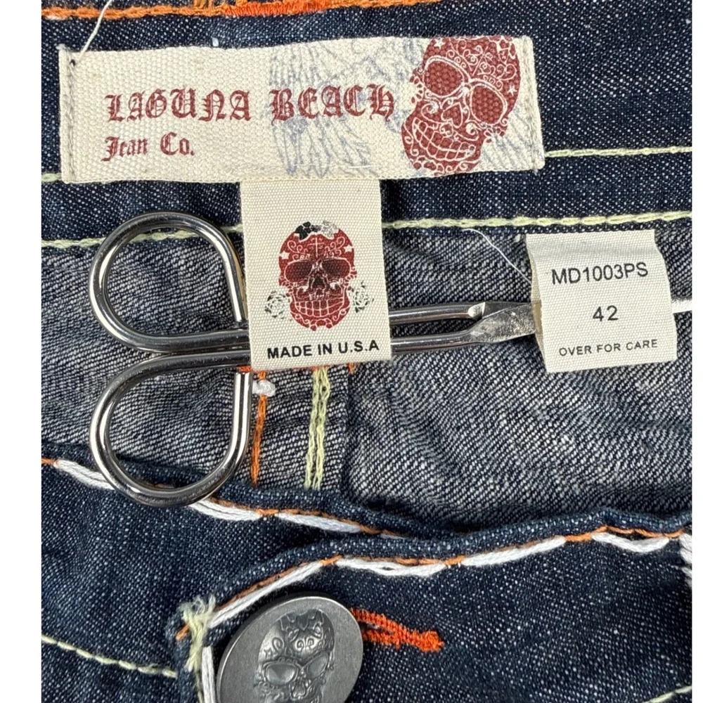 Laguna Beach Jean Co Mens Jeans 42x34 Dark Wash NEW Y2K VTG